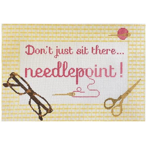 RD 077 - Don't Just Sit There ... Needlepoint in Pink