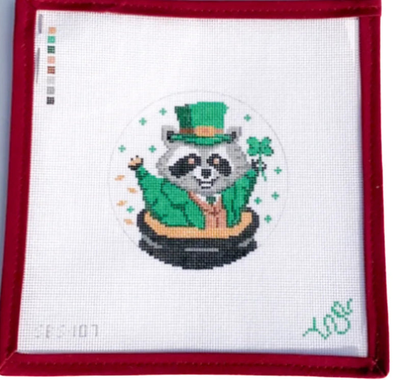 SBS107 - St Patricks Day Raccoon "Lucky"