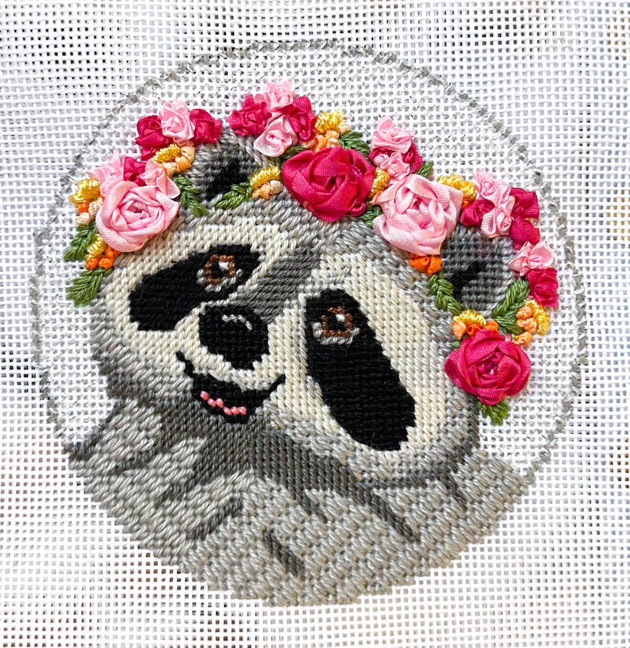 SBS108 - Flower Crown Raccoon "Flora"