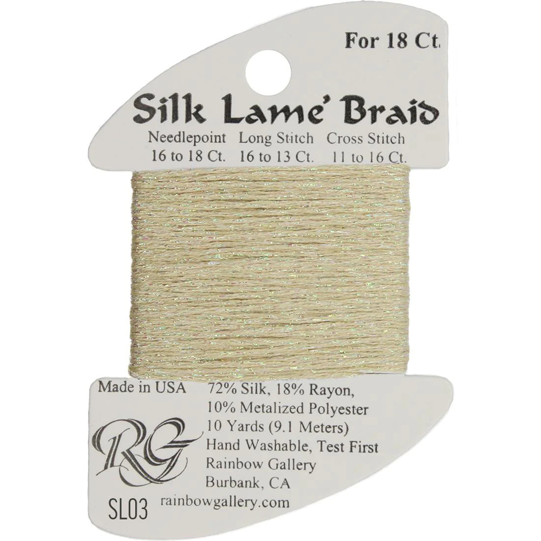 Silk Lame Braid 18 CT (SL01 - SL99)