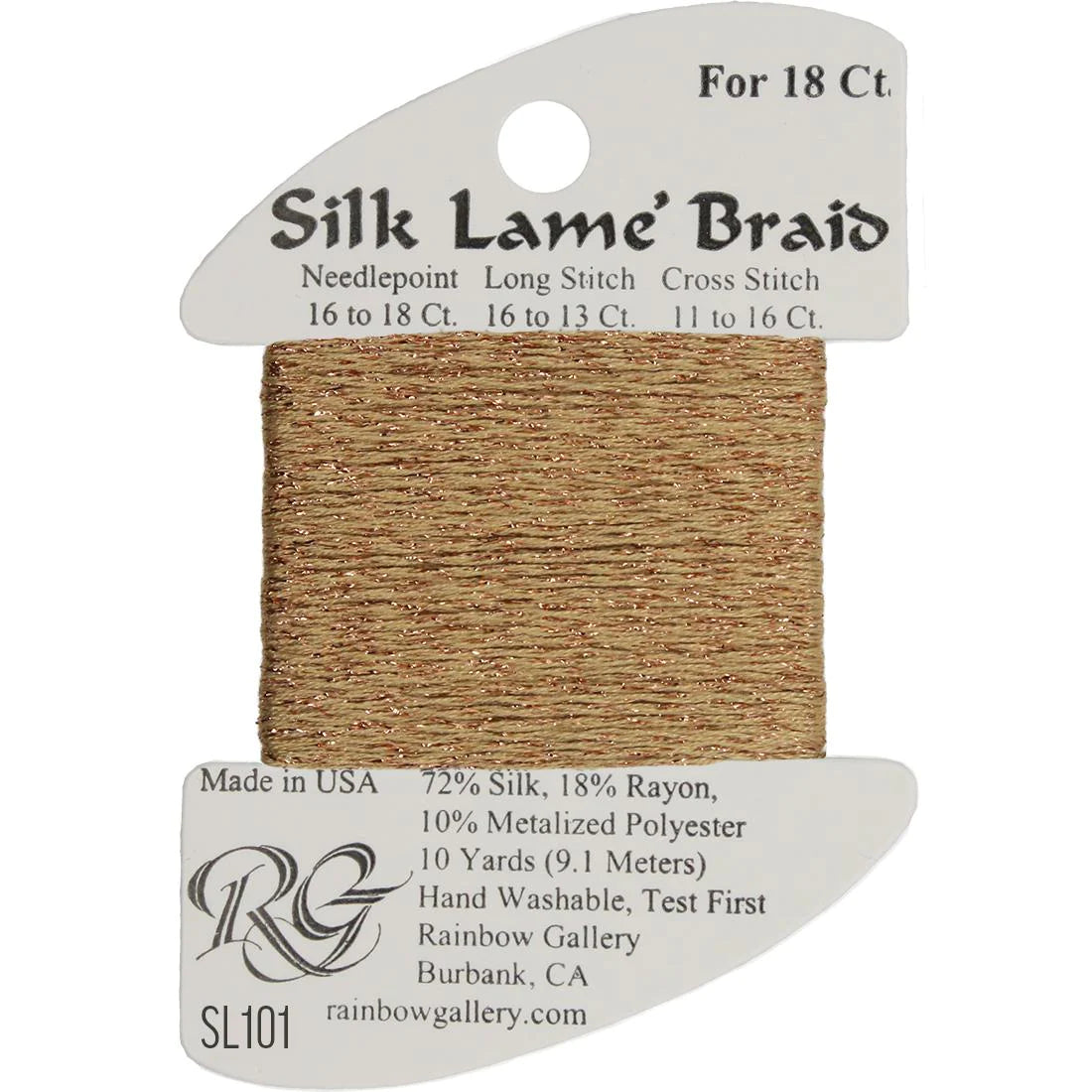 Silk Lame Braid 18 CT (SL100 - SL199)