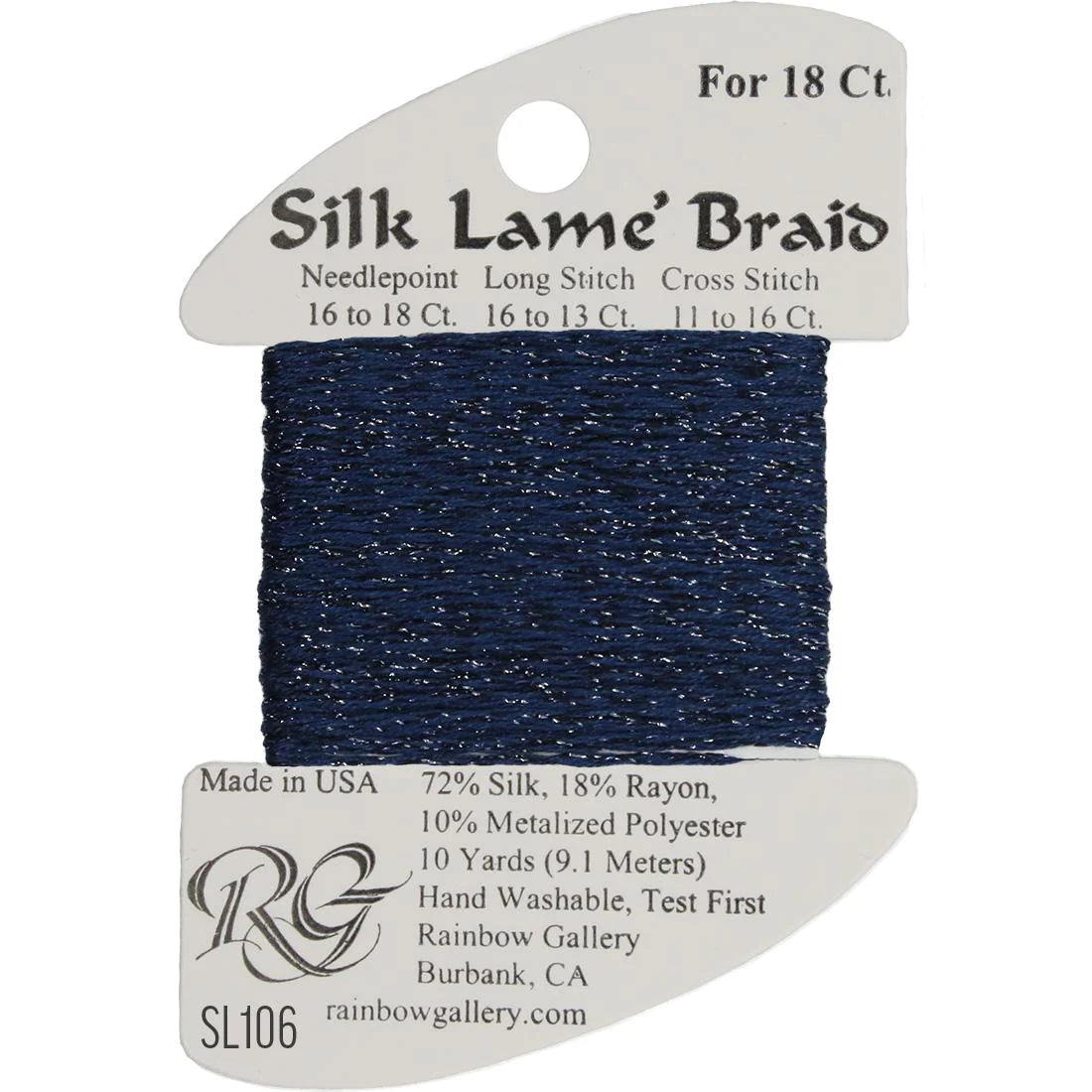 Silk Lame Braid 18 CT (SL100 - SL199)