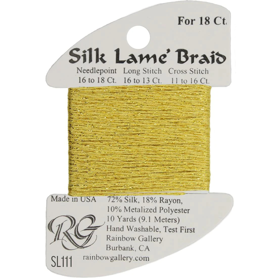 Silk Lame Braid 18 CT (SL100 - SL199)