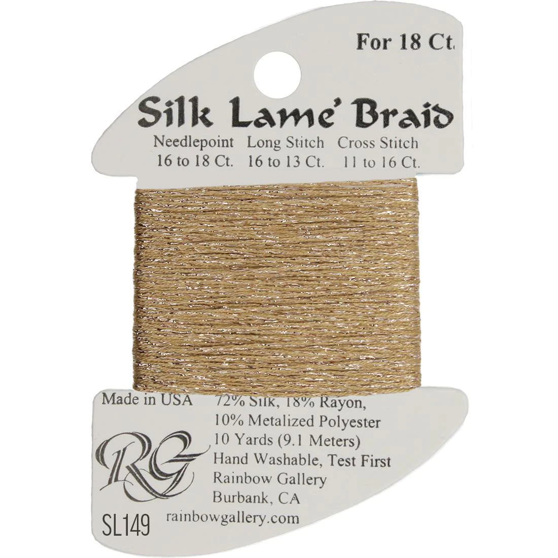 Silk Lame Braid 18 CT (SL100 - SL199)