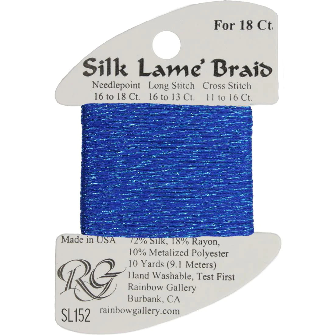 Silk Lame Braid 18 CT (SL100 - SL199)