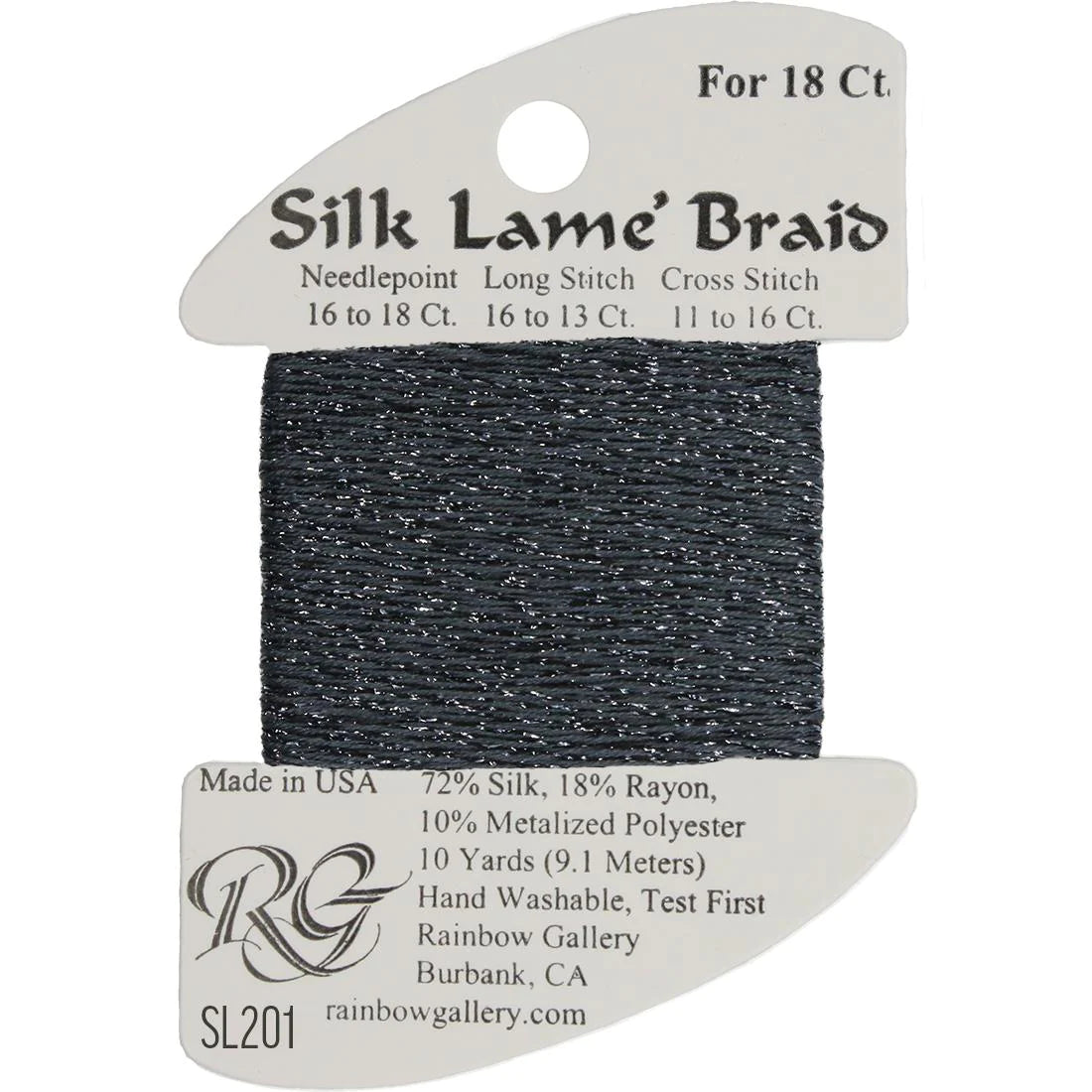 Silk Lame Braid 18 CT (SL200 and up)