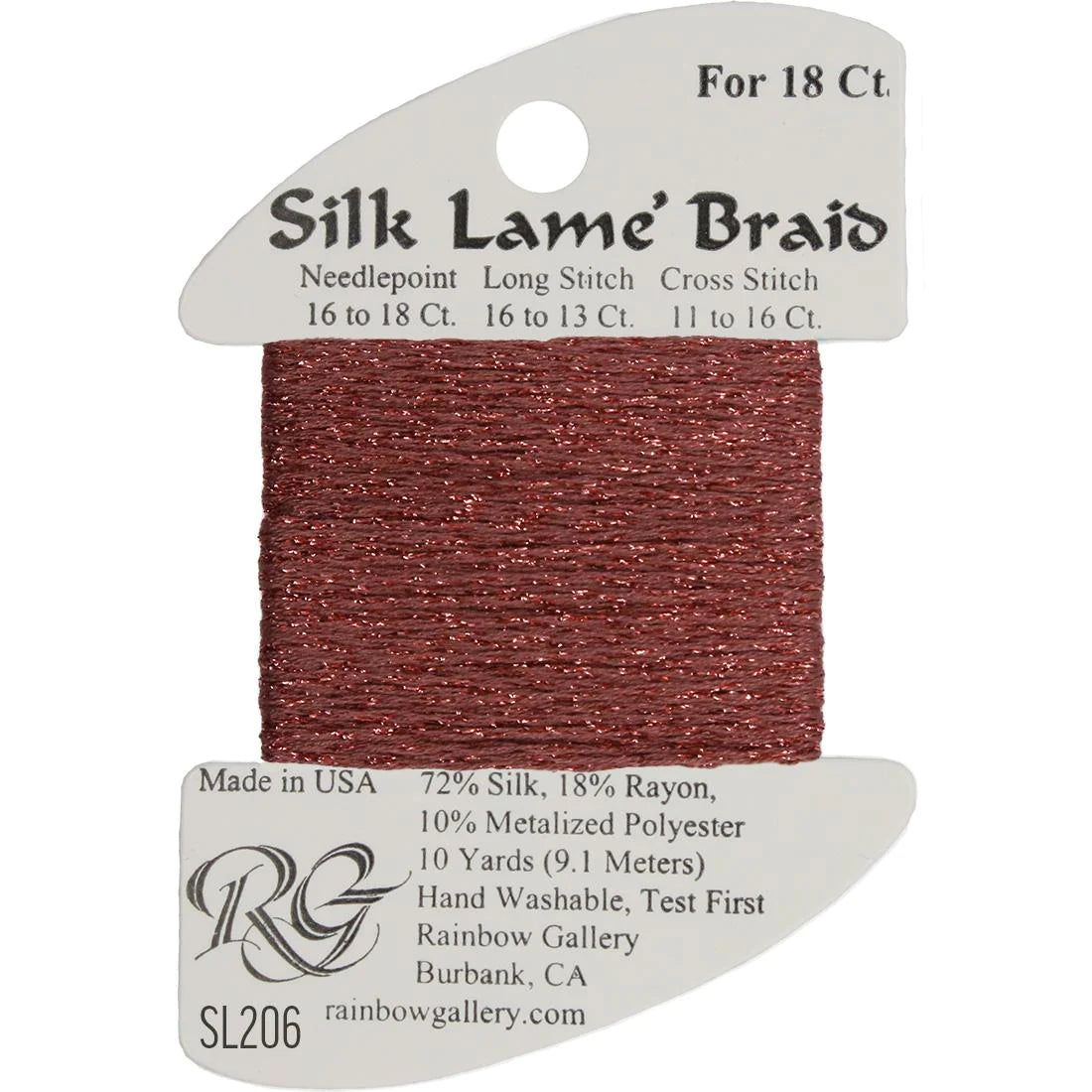 Silk Lame Braid 18 CT (SL200 and up)
