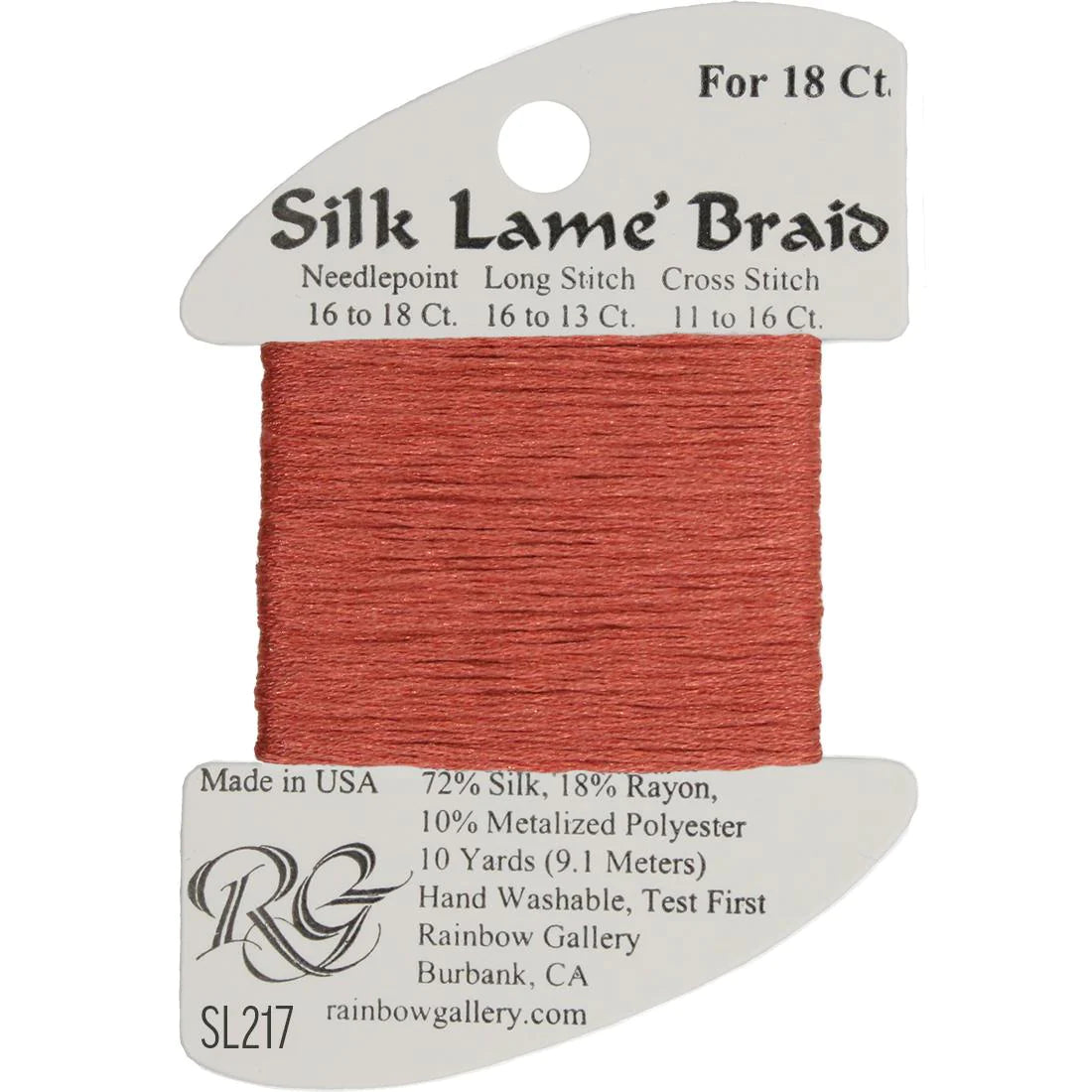 Silk Lame Braid 18 CT (SL200 and up)