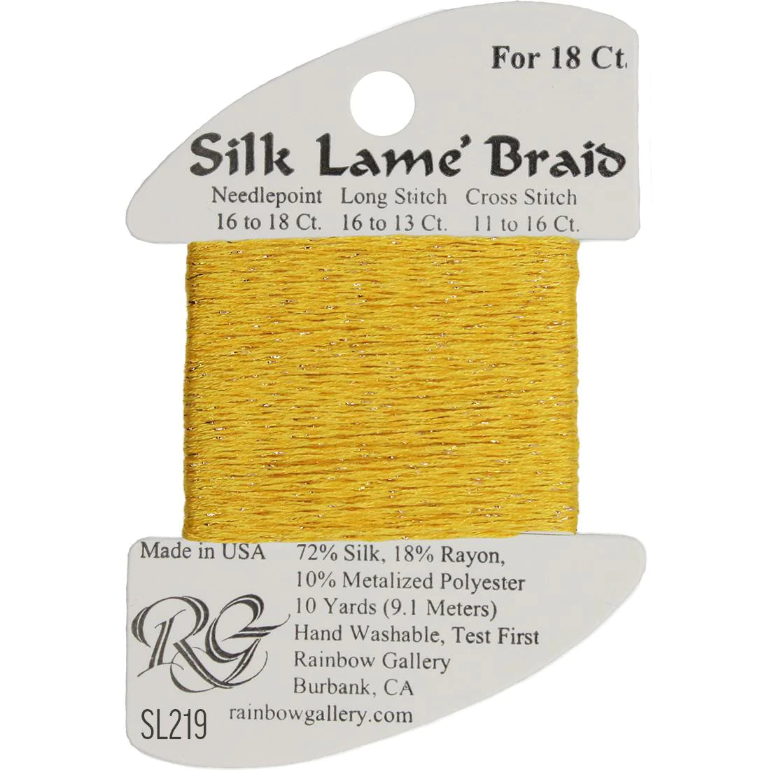 Silk Lame Braid 18 CT (SL200 and up)