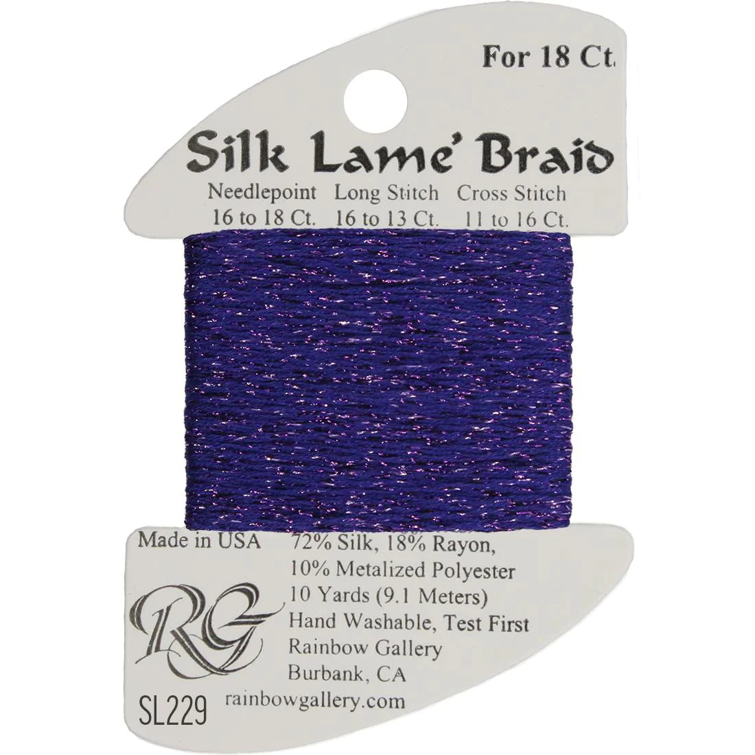 Silk Lame Braid 18 CT (SL200 and up)