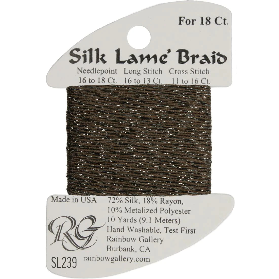 Silk Lame Braid 18 CT (SL200 and up)