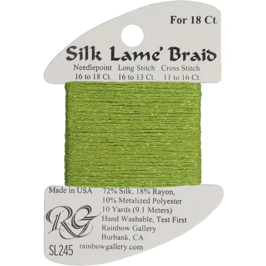 Silk Lame Braid 18 CT (SL200 and up)