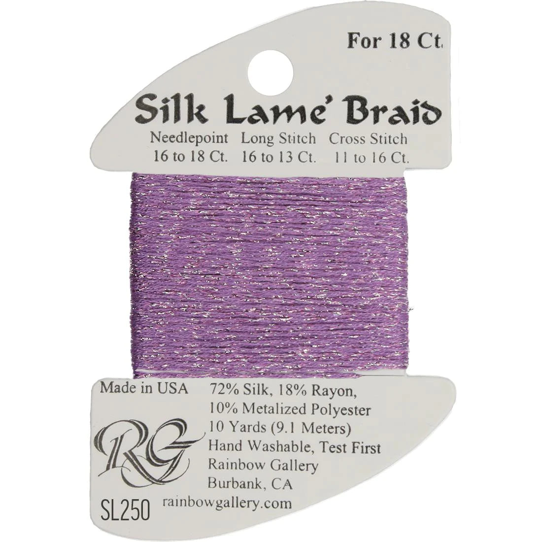 Silk Lame Braid 18 CT (SL200 and up)