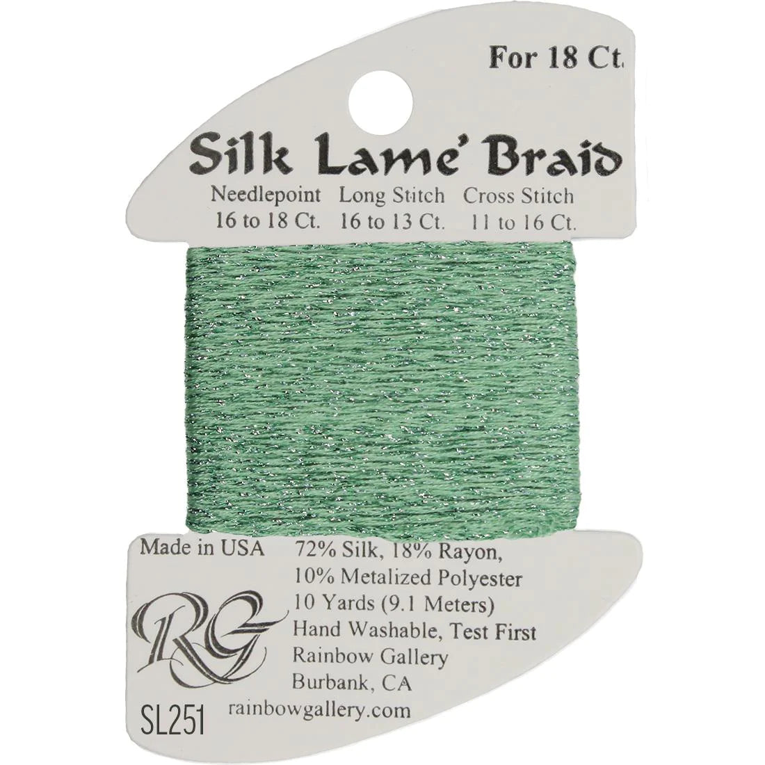Silk Lame Braid 18 CT (SL200 and up)