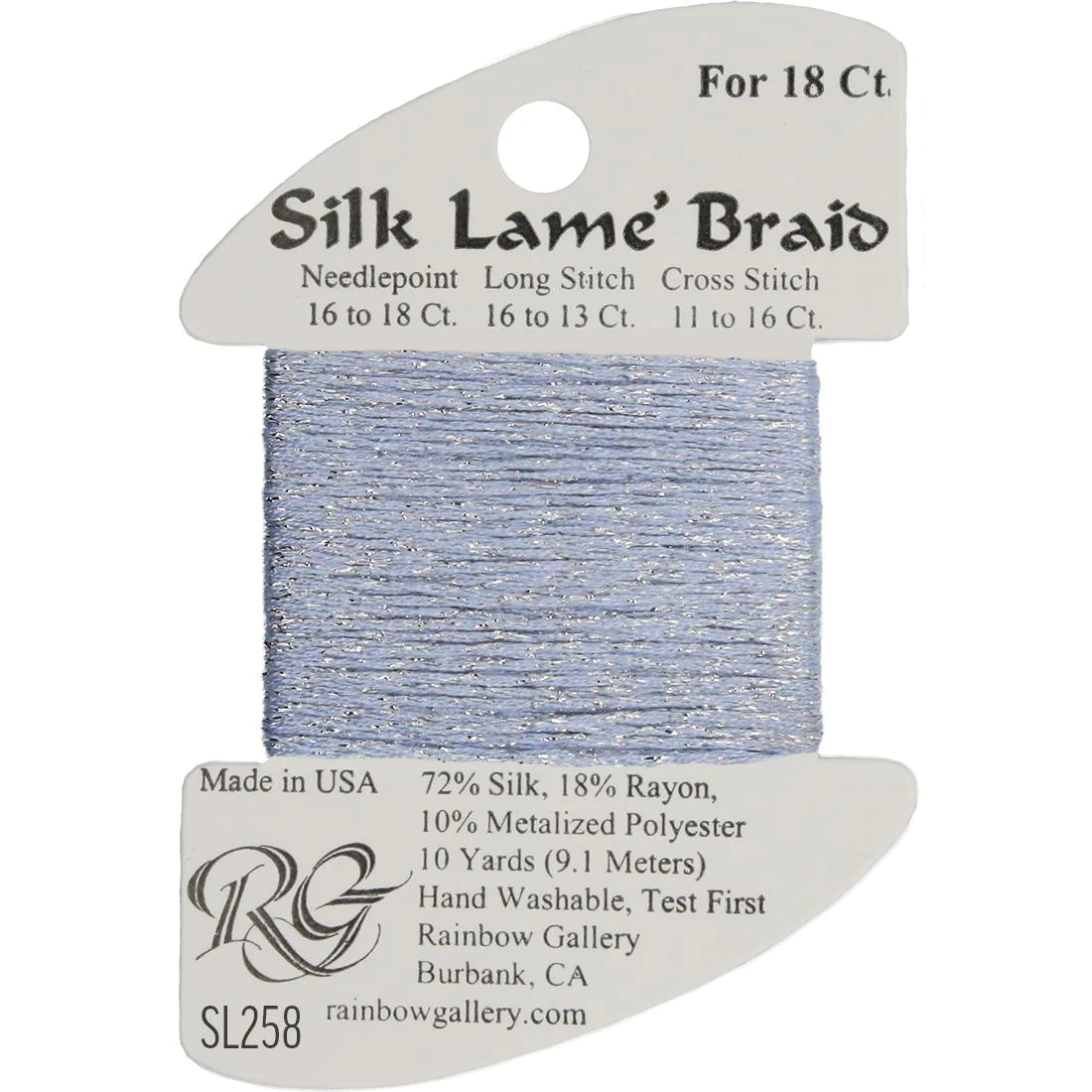 Silk Lame Braid 18 CT (SL200 and up)