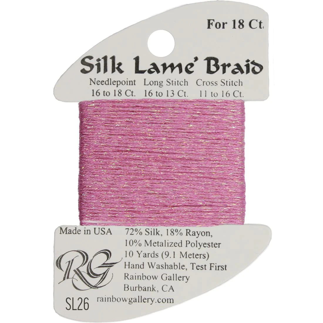 Silk Lame Braid 18 CT (SL01 - SL99)