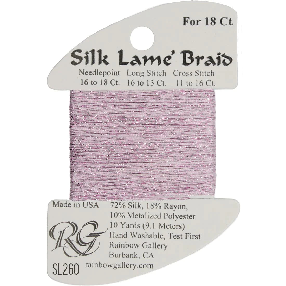 Silk Lame Braid 18 CT (SL200 and up)