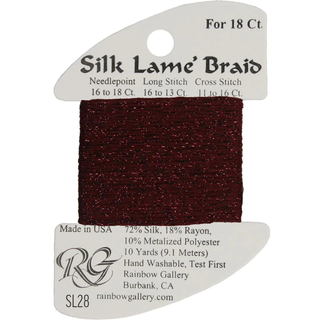 Silk Lame Braid 18 CT (SL01 - SL99)