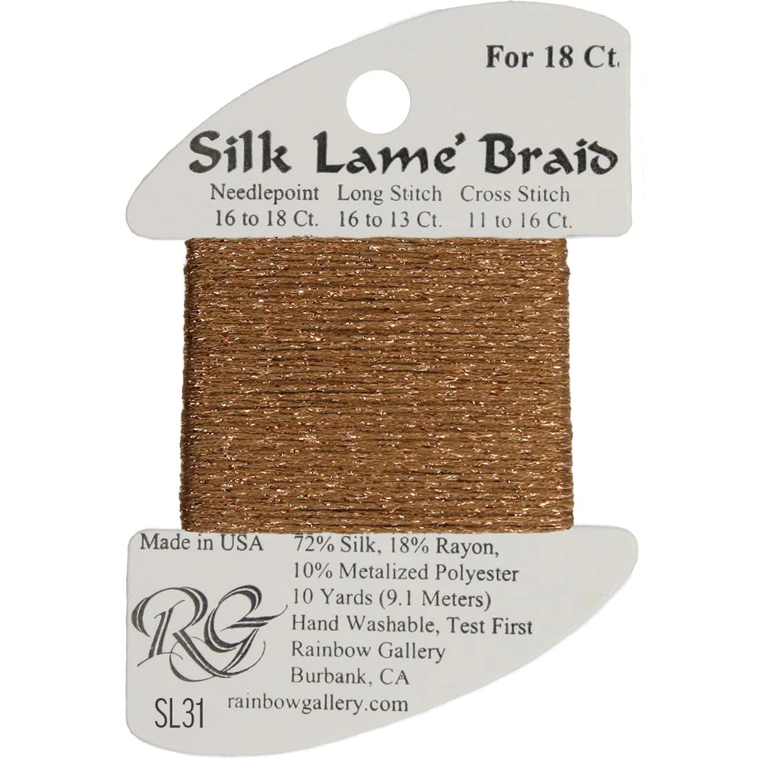 Silk Lame Braid 18 CT (SL01 - SL99)