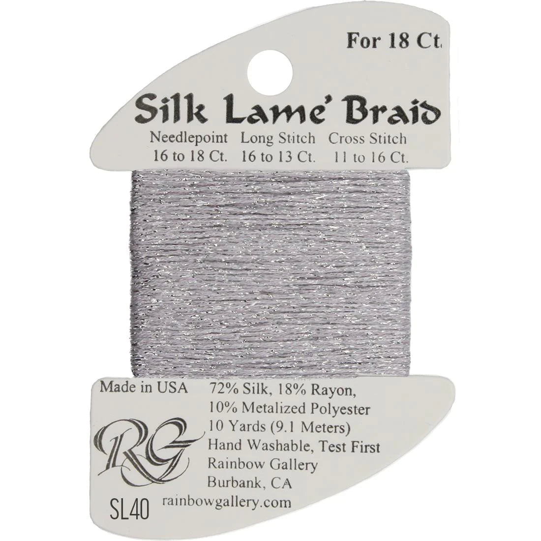 Silk Lame Braid 18 CT (SL01 - SL99)