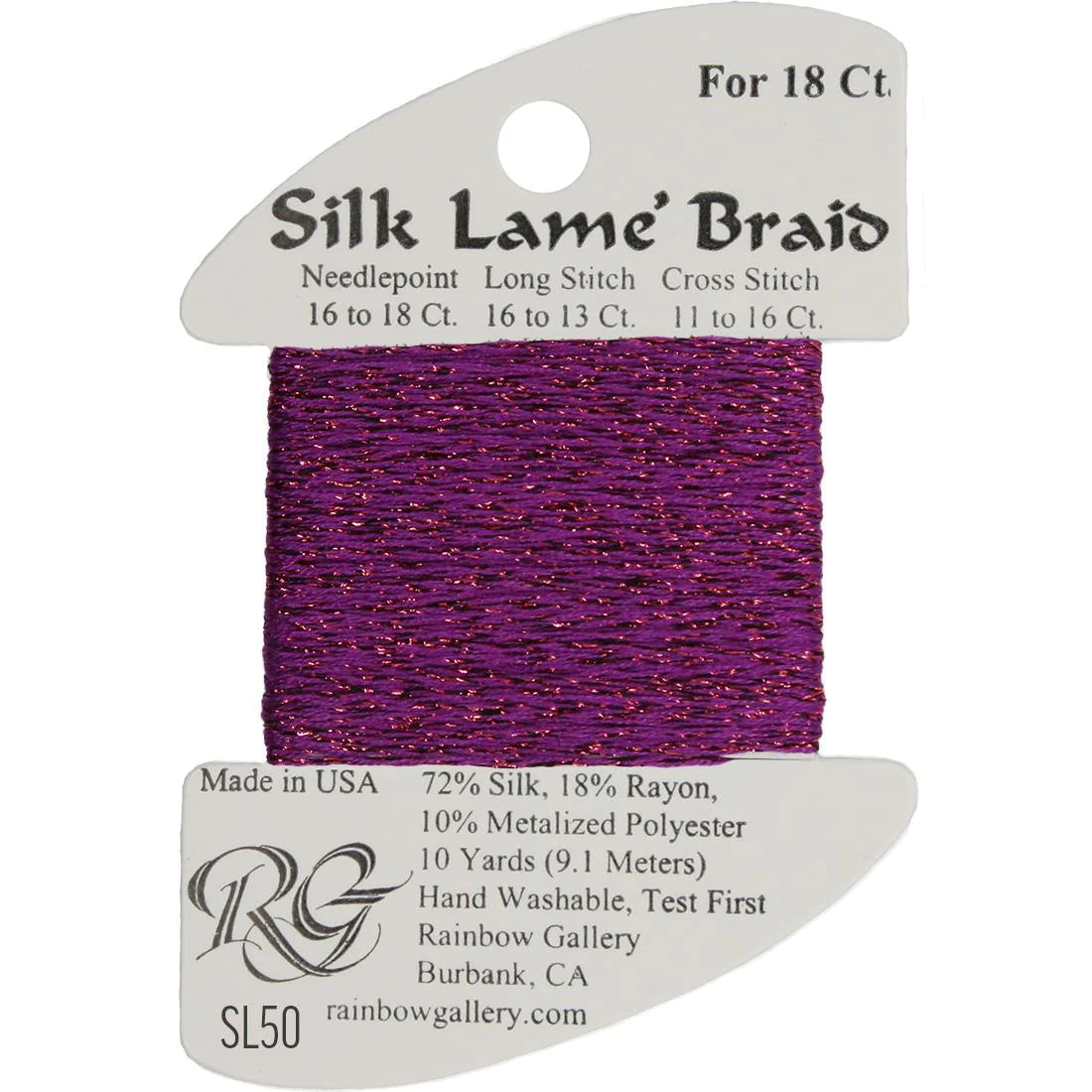 Silk Lame Braid 18 CT (SL01 - SL99)