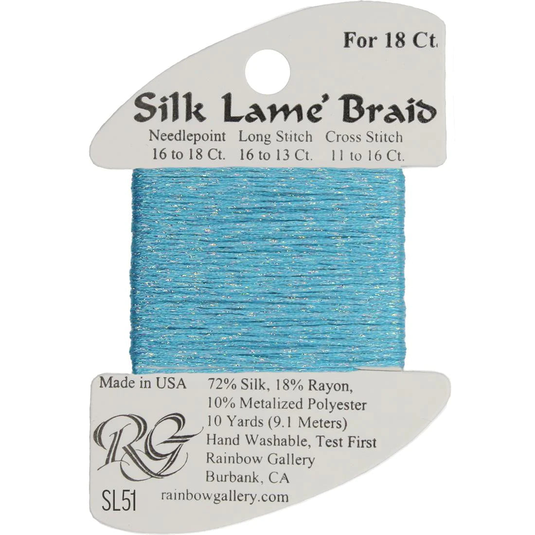 Silk Lame Braid 18 CT (SL01 - SL99)