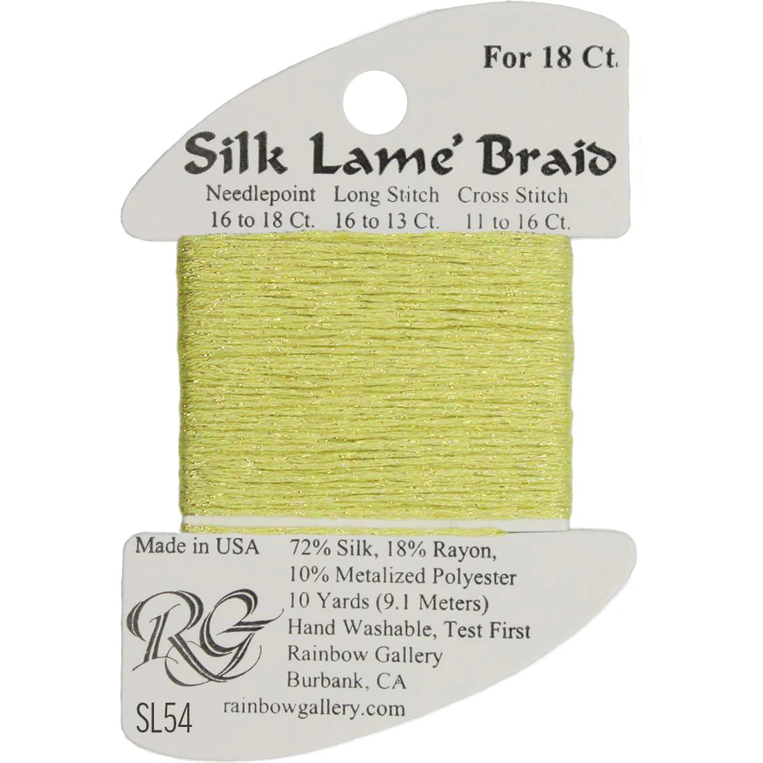 Silk Lame Braid 18 CT (SL01 - SL99)