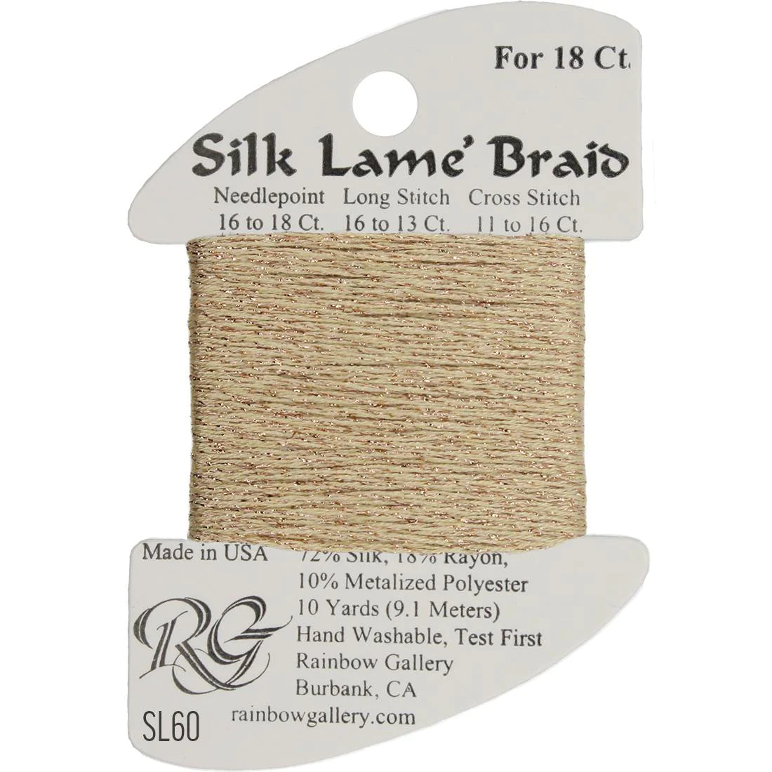 Silk Lame Braid 18 CT (SL01 - SL99)