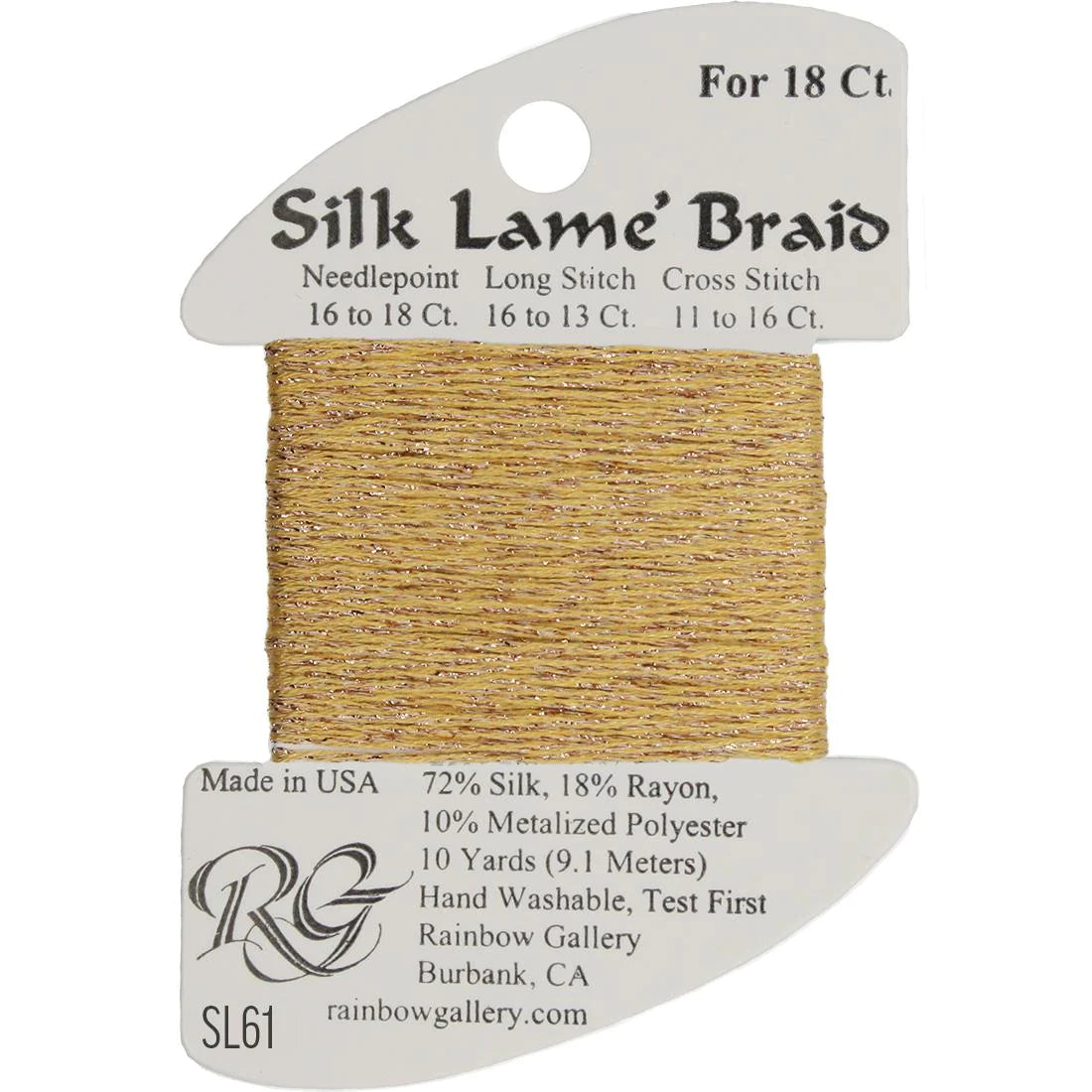Silk Lame Braid 18 CT (SL01 - SL99)