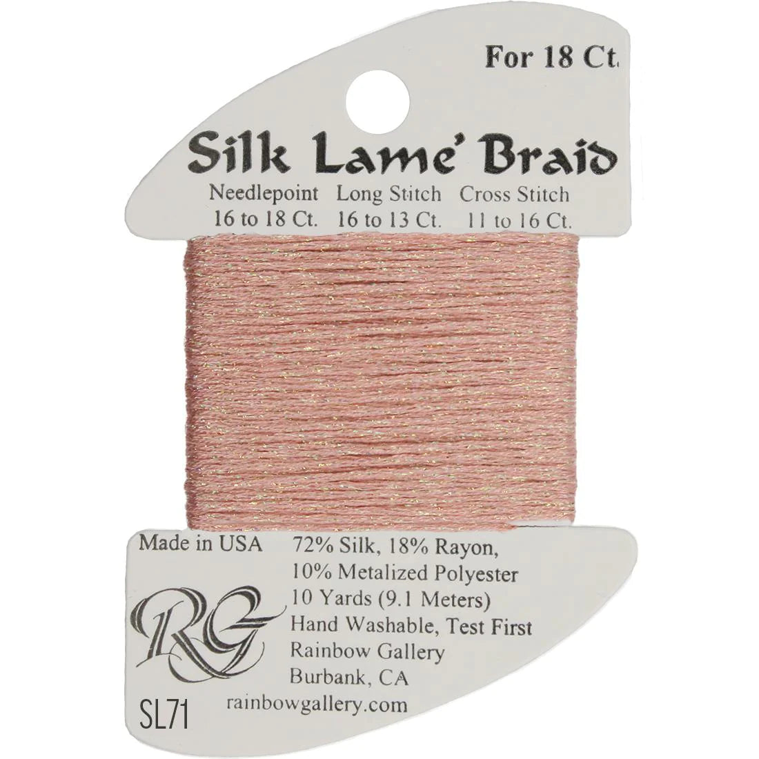 Silk Lame Braid 18 CT (SL01 - SL99)