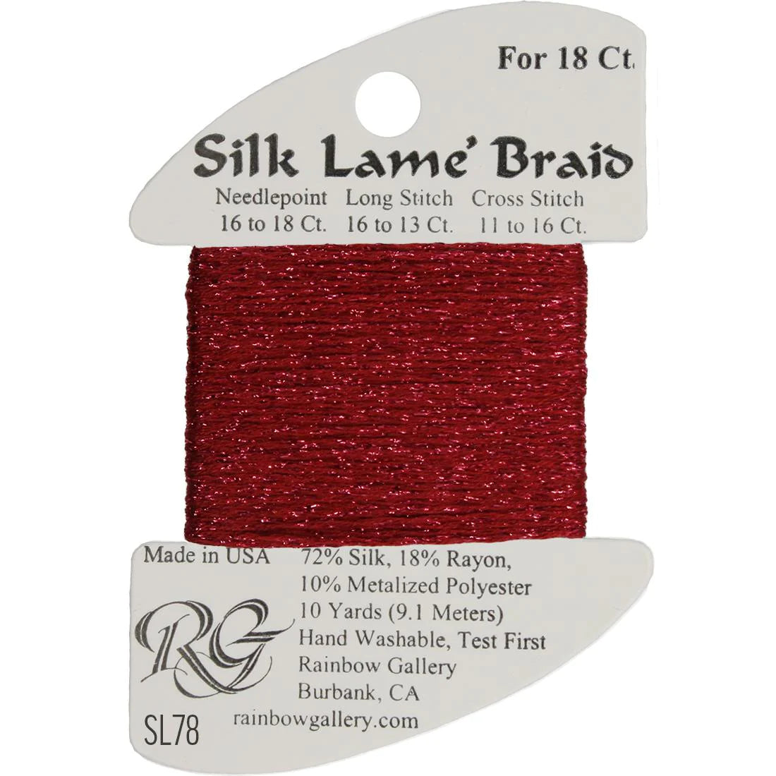 Silk Lame Braid 18 CT (SL01 - SL99)