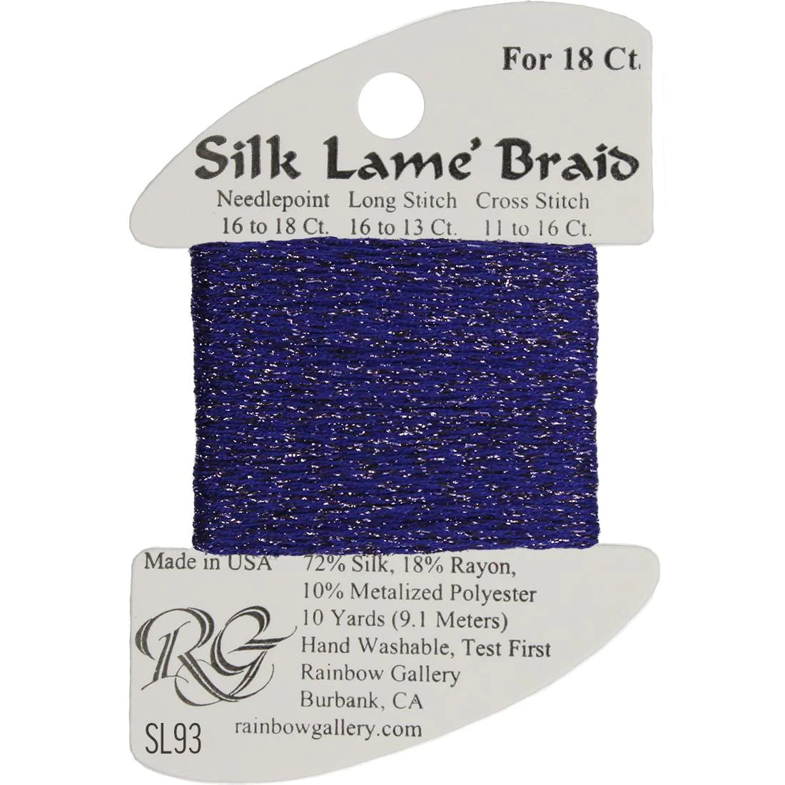 Silk Lame Braid 18 CT (SL01 - SL99)
