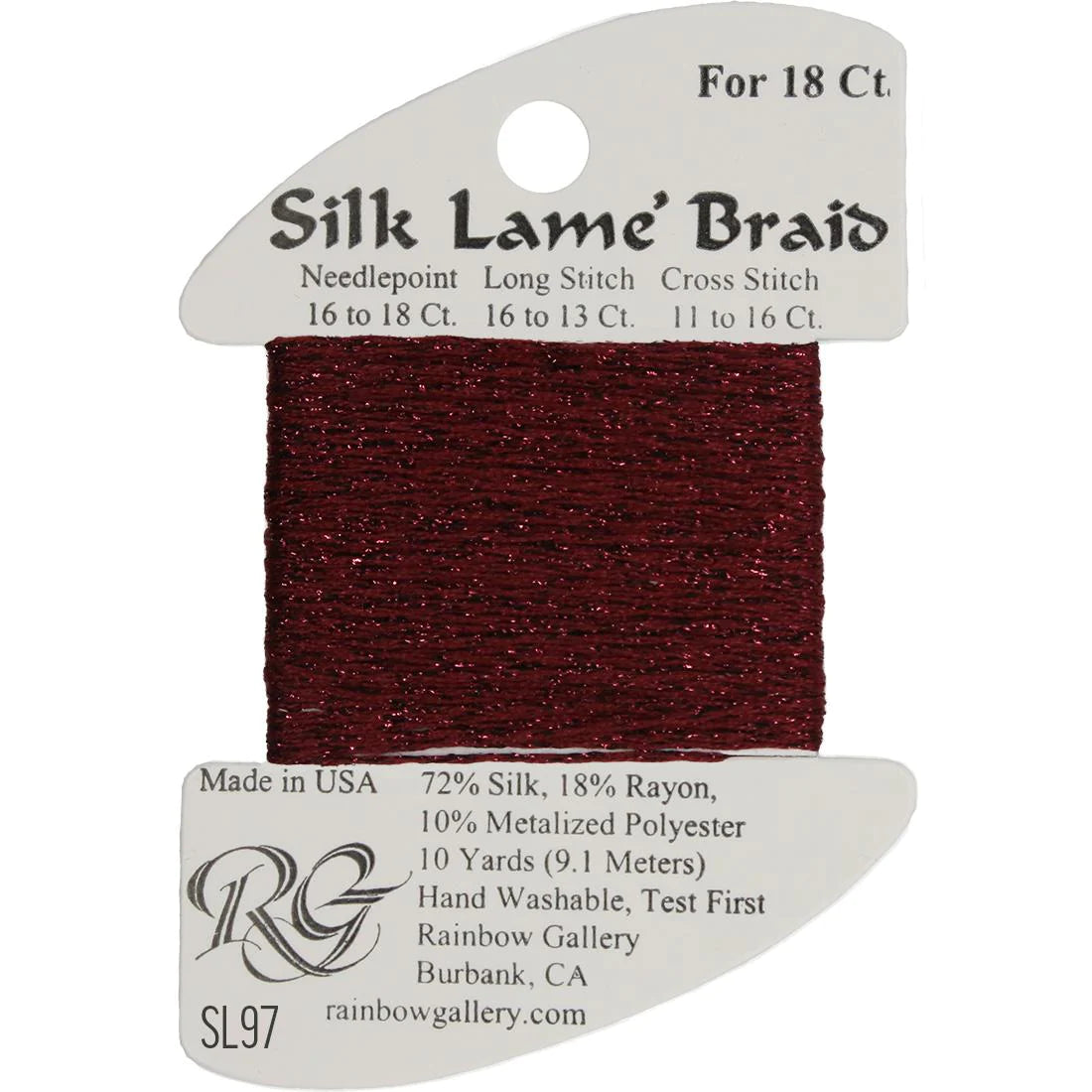 Silk Lame Braid 18 CT (SL01 - SL99)