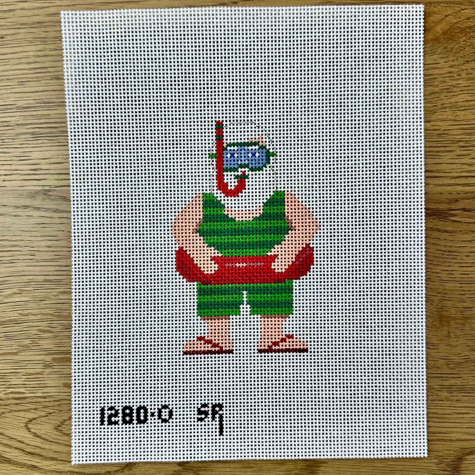 SR1280-O - Swimming Santa
