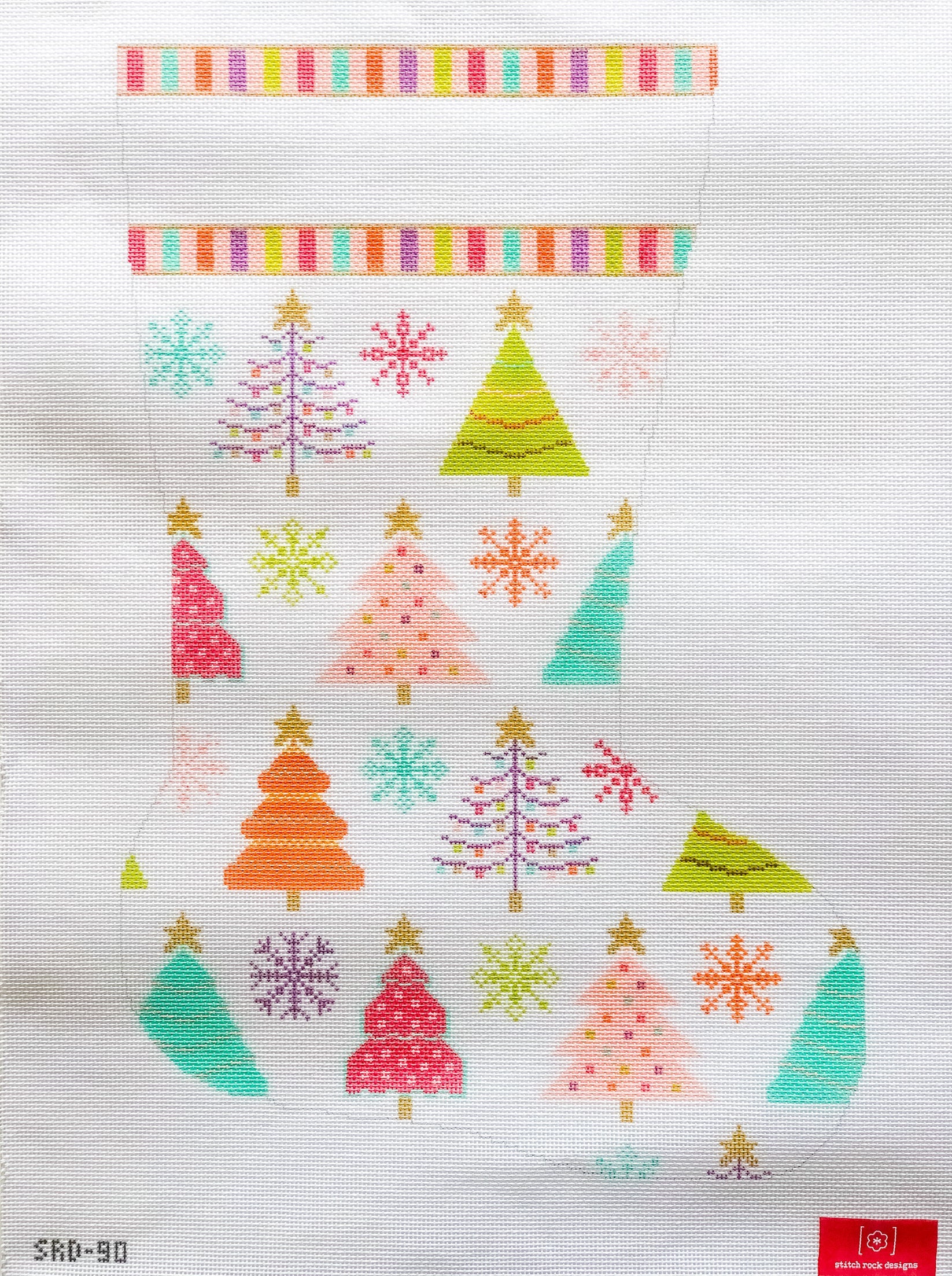 SRD-90 - Whimsical Trees Stocking