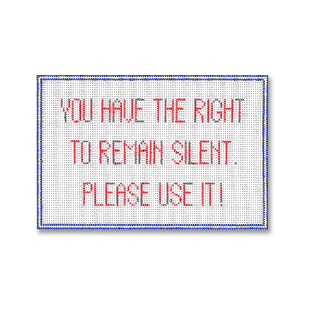 EG-SS21 - You have the Right to Remain Silent. Please use it