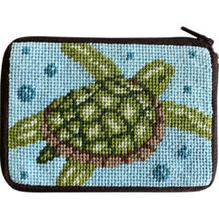 SZ240 - Sea Turtle Coin Case Stitch & Zip