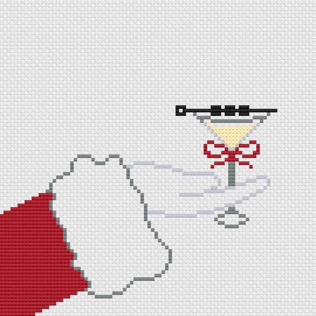 ND2534 - Santa's Sips - Martini with Olives