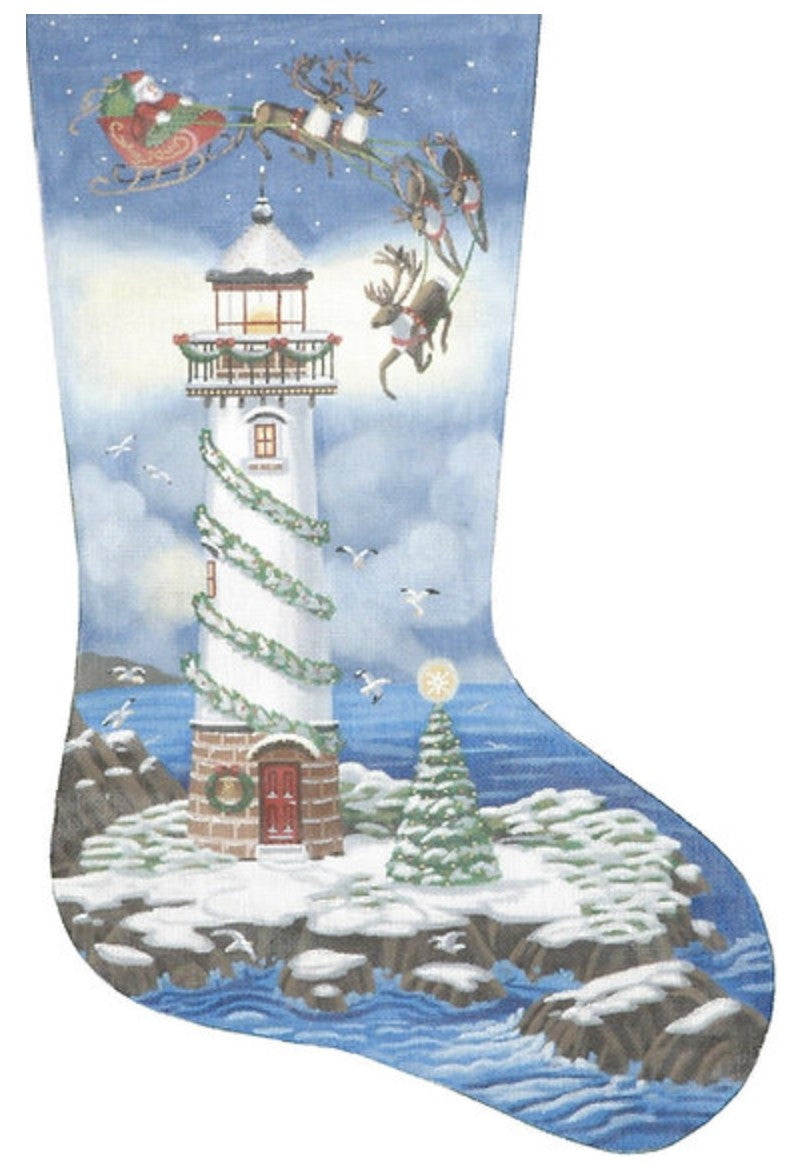 TTAXS314 - Santa Lighthouse Stocking