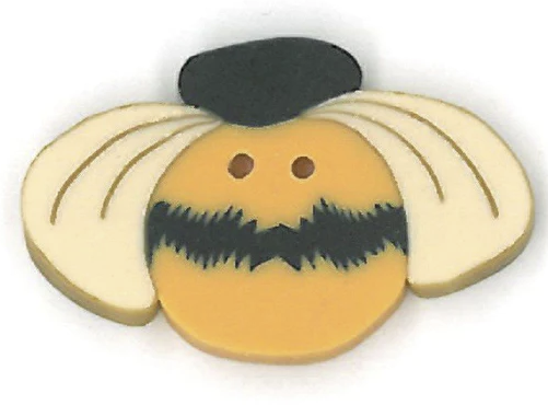 Small Country Bee Button