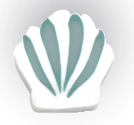 Small Mermaid Shell Button