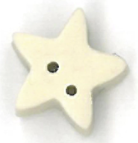 Small Tea-dyed Star Button