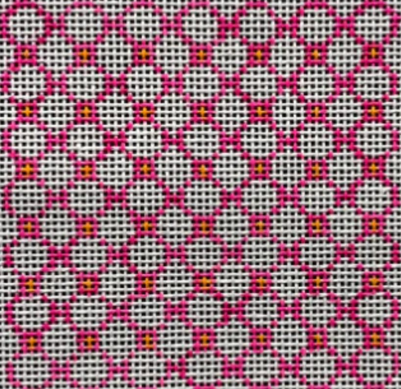 I-07 - Pink/Orange Trellis