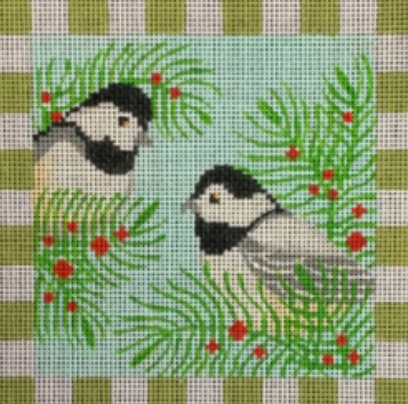 ALS-012 - Chickadees & Evergreen
