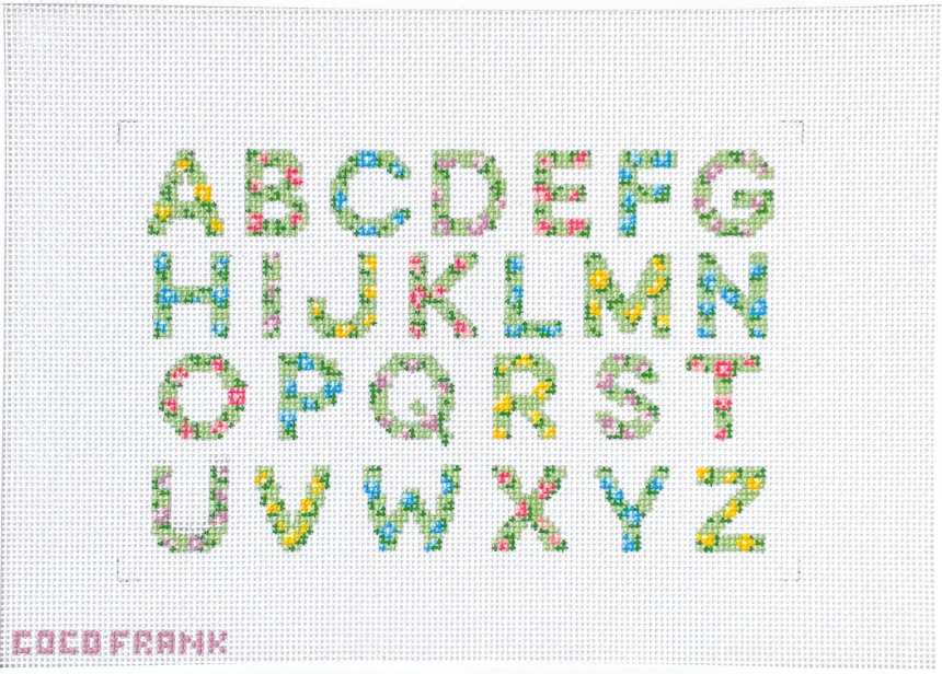 CF-28 Floral Alphabet Sampler