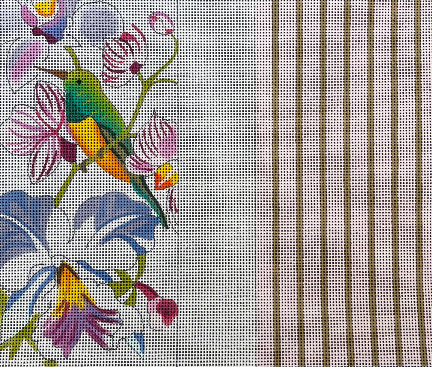 EY216 - Bird with White Orchids Eyeglass Case