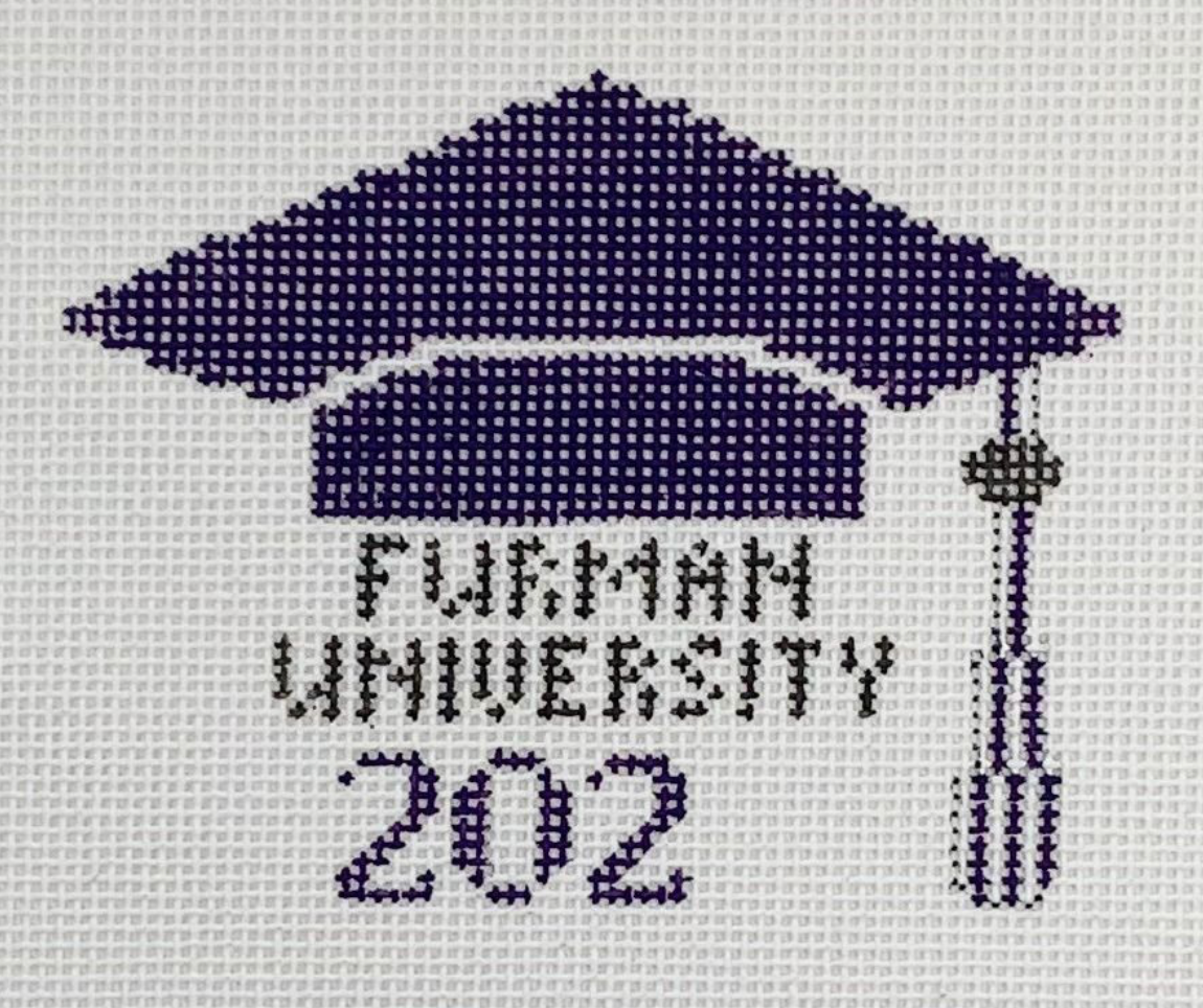 G-77 - Graduation Cap - Furman University