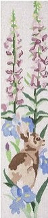 7B - Bunny and Foxglove Bellpull