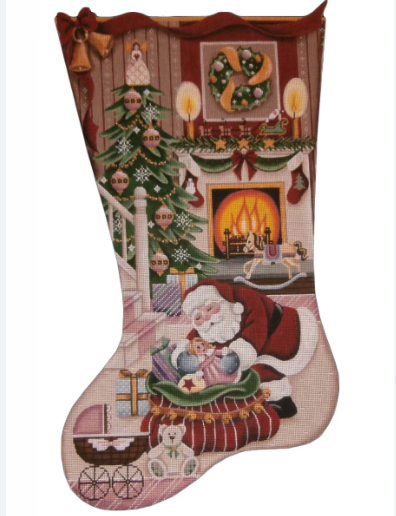 1394A - Christmas by the fire - girl