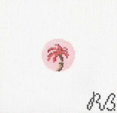 MC - Pink Palm Tree Mini Clip Insert